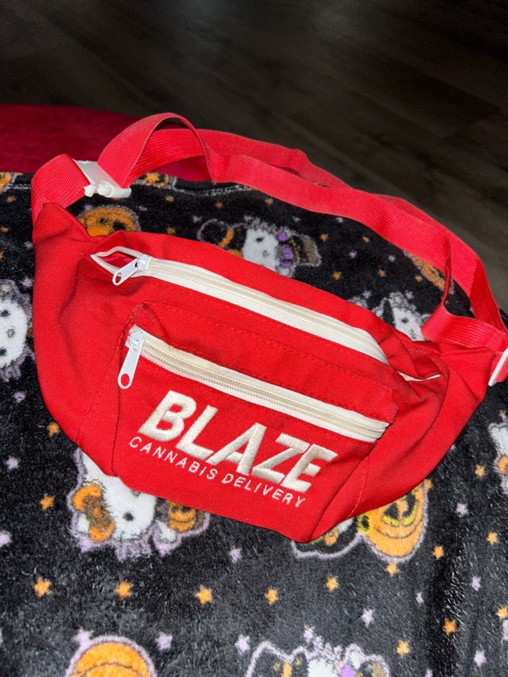 BLAZE Cannabis delivery Red Logo Fanny Pack